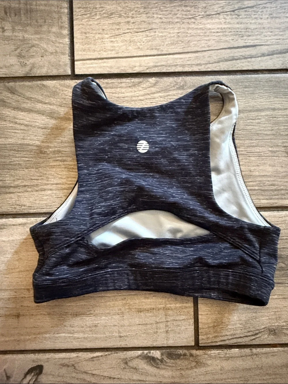 Zella Black Heather High-Neck Sports Bra